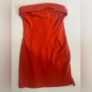 Urban outfitters red strapless dress sold out online